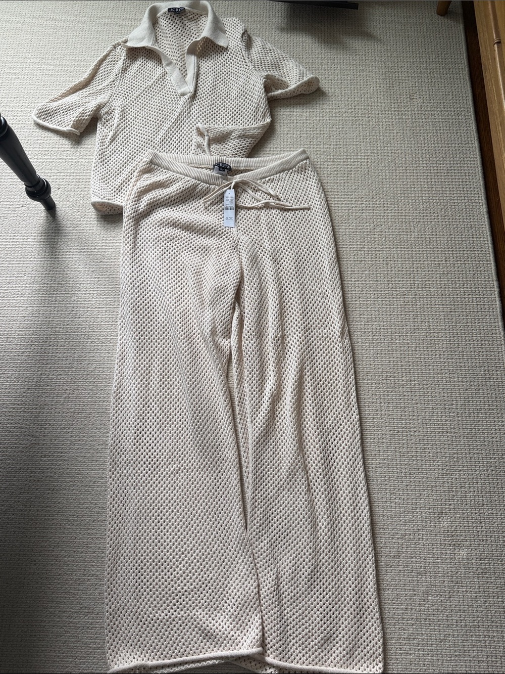 J.Crew knit sweater polo and pant set